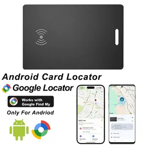 Wallet Tracking Card 1 Pack, Suitable for Android, Ultra Thin 1.65mm Bluetooth Item Finder, IP68 Waterproof, Wireless Charging GPS Locator for Wallet and Luggage