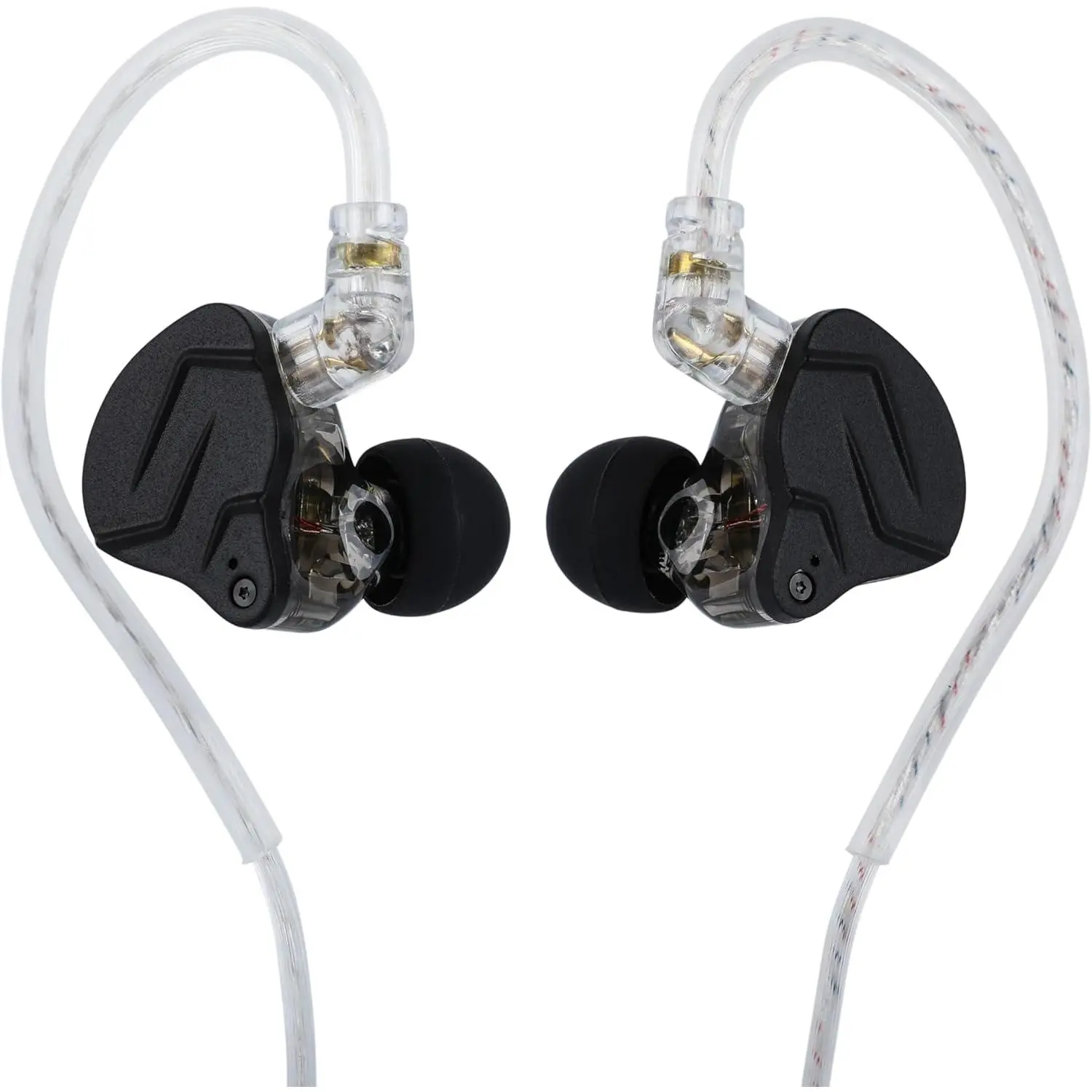 KZ ZSN PRO X Dual Driver 1BA+1DD Hybrid Metal Earphones HiFi in-Ear Monitor with Detachable Recessed 2Pin Cable,Zinc Alloy Panel (Without Mic, Grey)