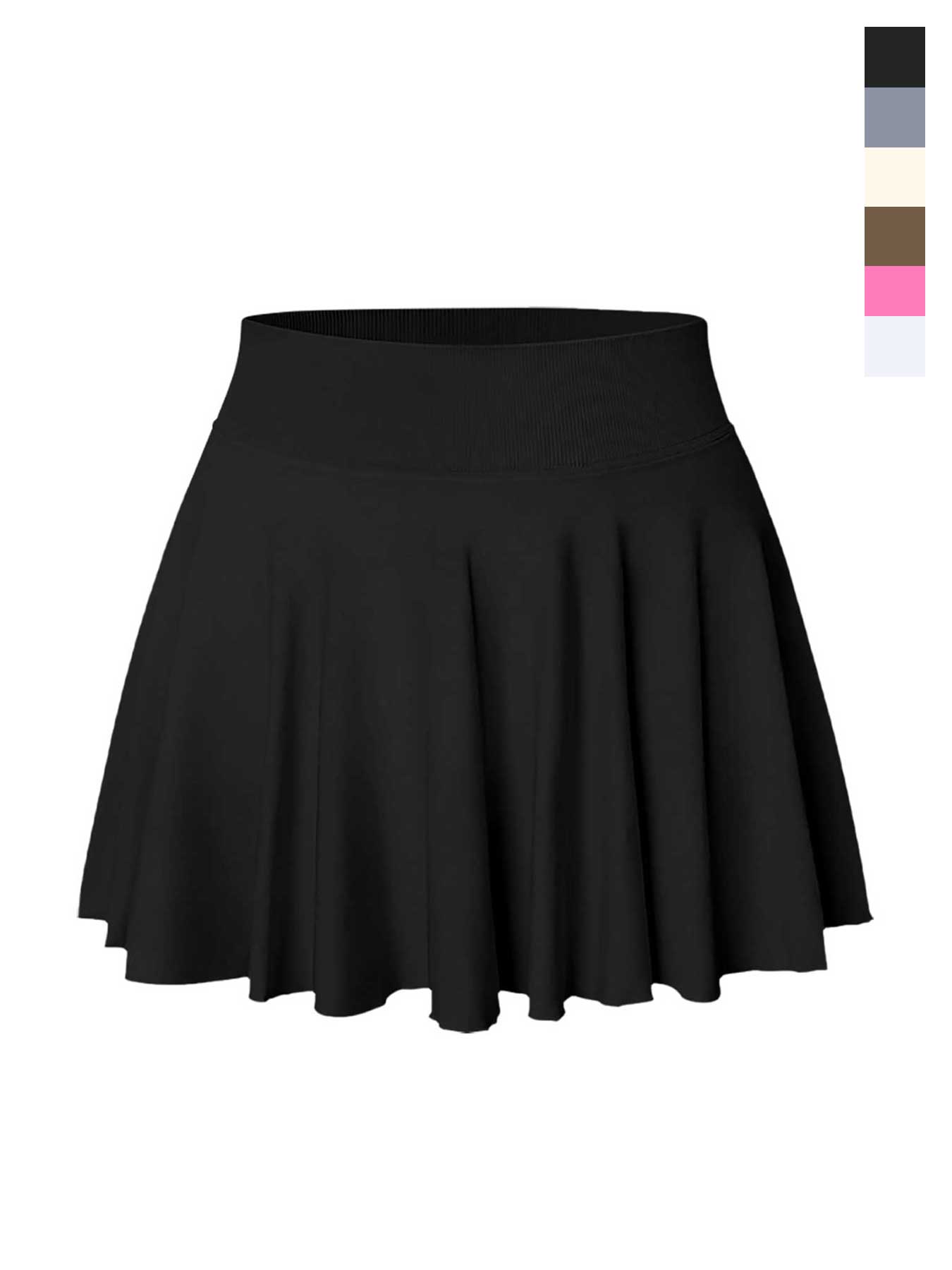 Women's Solid Color Pleated Skort, Sporty Casual Pocket Skort for Tennis Yoga Gym, Ladies Sportswear for Spring & Fall, Womenswear, Tennis Skorts, Athletic Skort