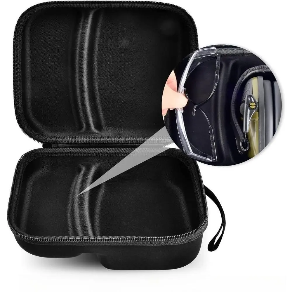 Eva Material Earphone/goggles Storage Bag, Durable Portable Professional Shooting Protection Ear Cover Case, Suitable for Shooting Goggle Box