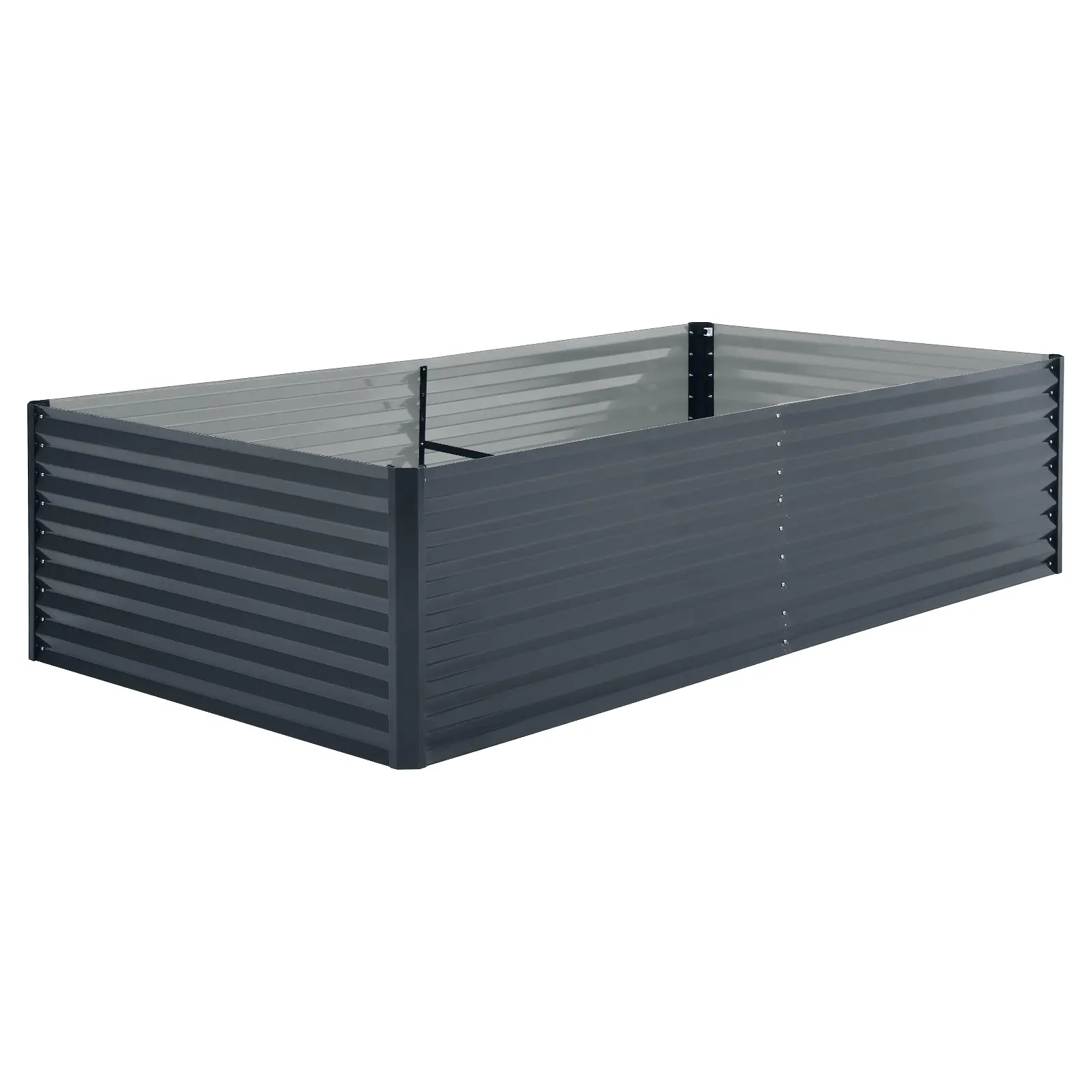 Garvee Galvanized Steel Raised Garden Bed with Waterproof Zippered Cover – Large 8x4x2 ft Metal Planter Box, Sturdy Open Base, Weather-Resistant, Snail-Proof, Easy Assembly for Vegetables, Flowers, Herbs – Color: Dark Green