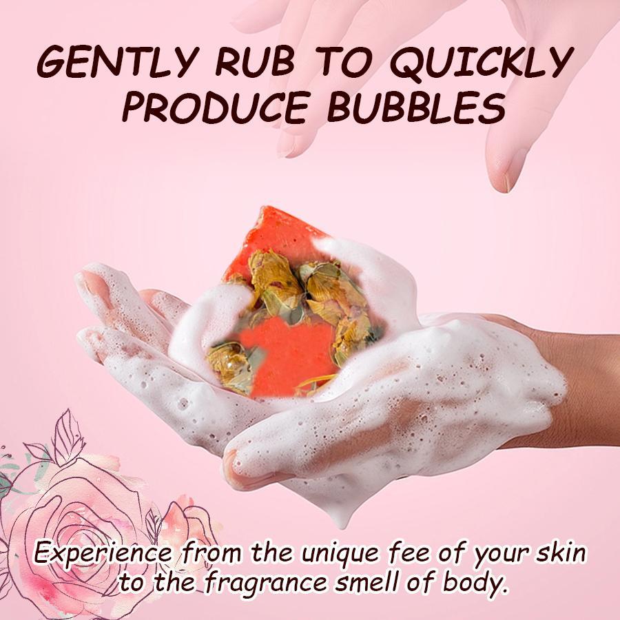 Flower Soap Set, 6 Counts/box Handmade Scented Soap, Moisturizing Soap for Showering, Washing Face, and Bathing, Body Wash & Cleansers