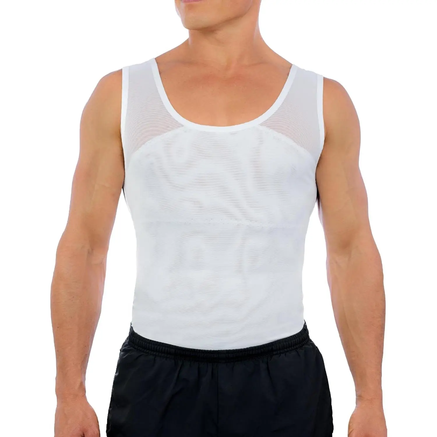 Original Men's Chest Compression Shirt to Hide Gynecomastia Moobs ShapewearGift.