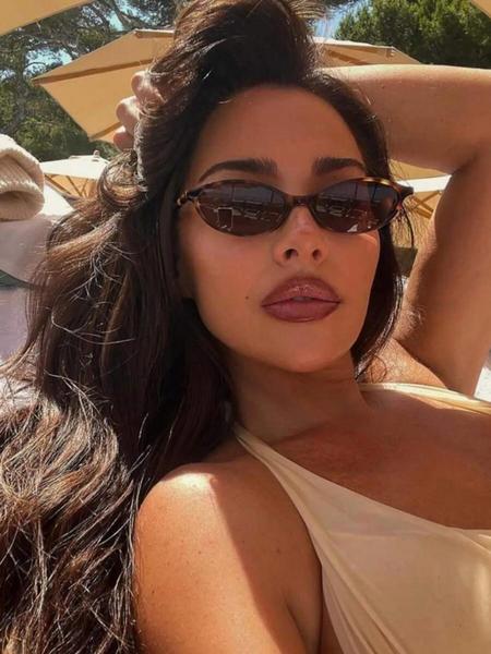 Vintage Cat Eye Frame Sunglasses, Trendy Casual Tinted Lens Sunglasses for Women, Fashion Accessories for Everyday Use and Outdoor Activities, Modern Trendy Sunglasses