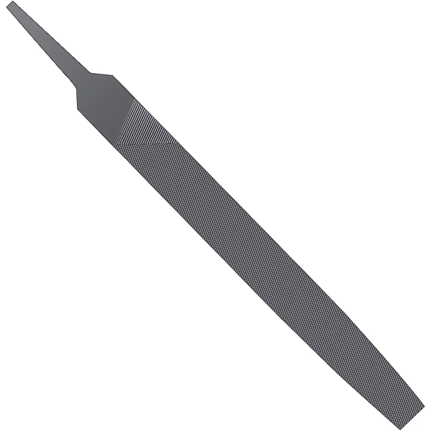 6-inch Flat Medium Cut File Double Cut  High Carbon Steel Hand File Single Cut Hardened Without Handle Ideal for , Metal, Plastic