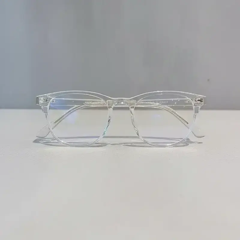 Unisex Clear Lenses Plain Color Eyeglasses (1 Pair), Casual Trendy Blue Light Blocking Lightweight Durable Glasses Eyeglasses for Everyday Use, Fashion Accessories for Outdoor Activities