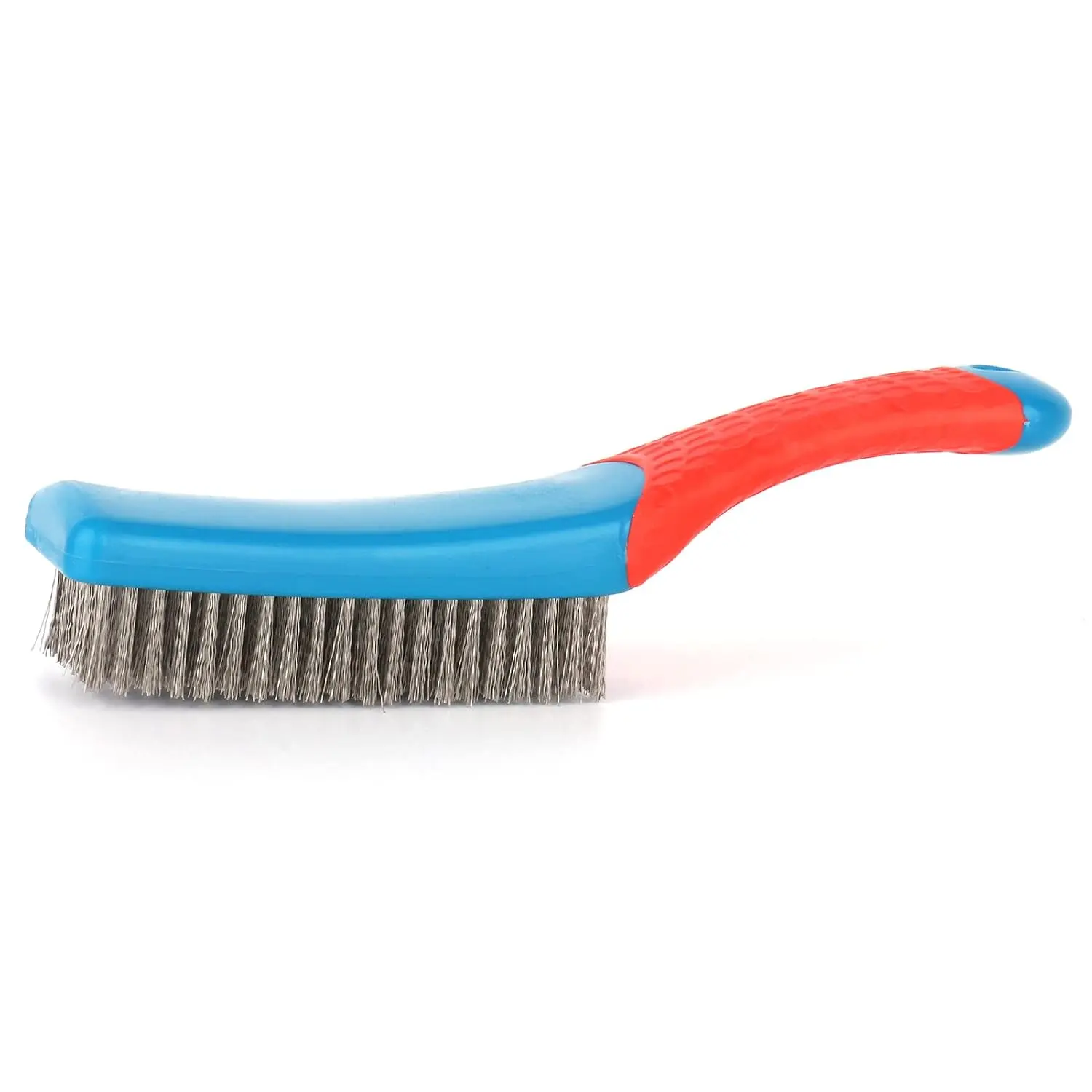 High-Density Steel Wire Brushes with Handle (16x7.5cm) – Rust Remover for Metal Surfaces, Concrete Cleaner, Grill Cleaning Tool, Brush + Handle
