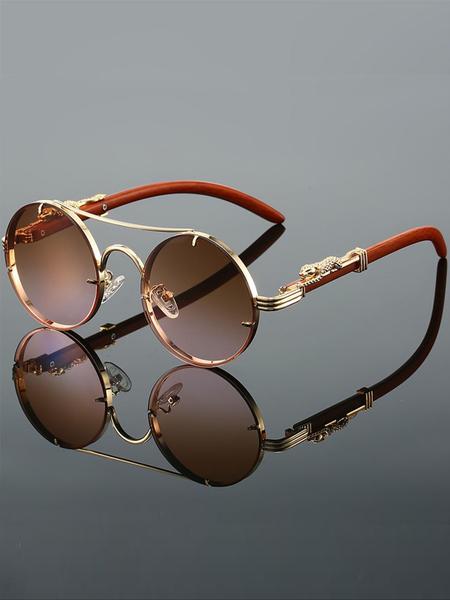 Stylish Summer Round Frame Sunglasses, Lightweight Durable Travel Accessory for Sun Protection, Perfect for Outdoor Activities and Fashion Statement Light Protection Glasses for Women Women's Clear