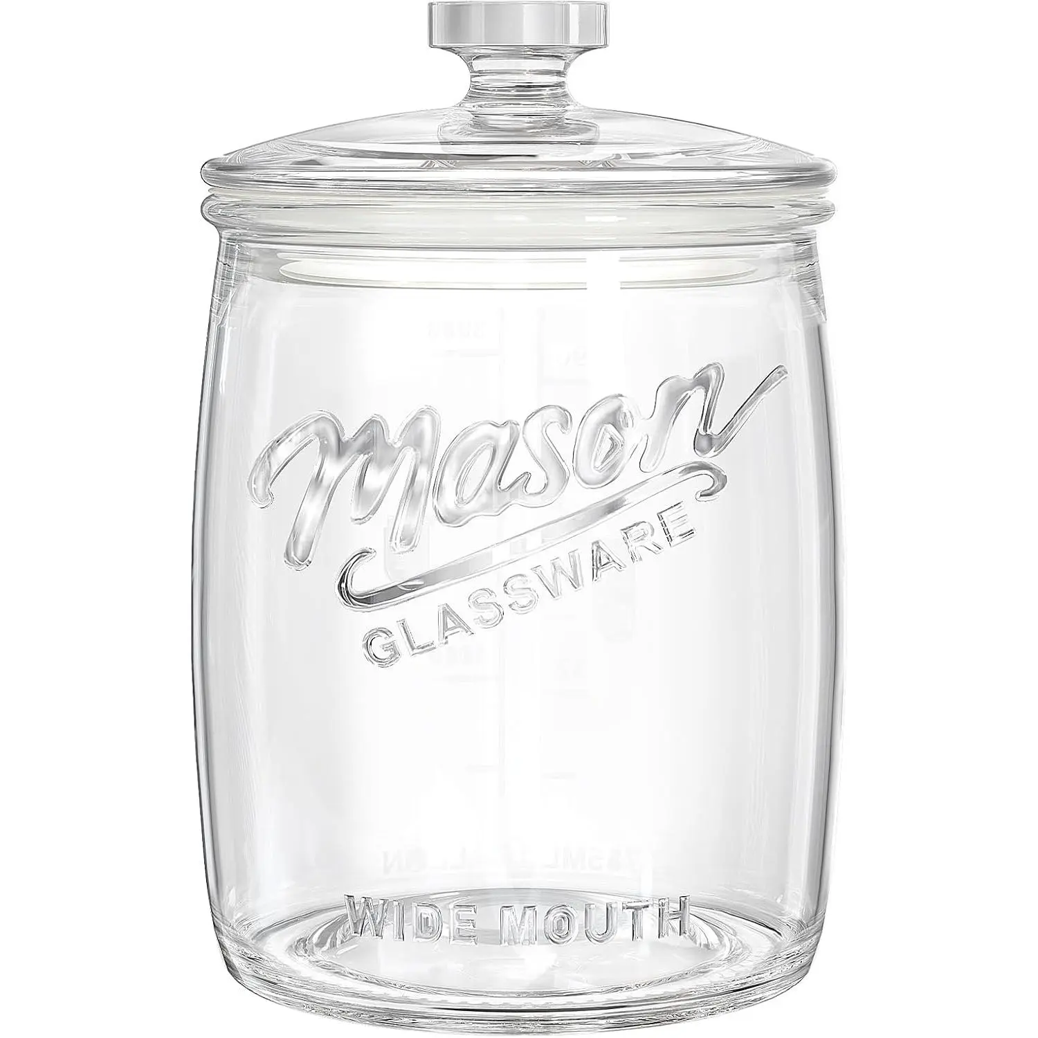 1 Gallon Glass Cookie Jar, Large Glass Jar with Airtight lid, Glass  Storage Container for Cookies, Candy, Flour,  , Coffee, Laundry Room Storage & Pantry