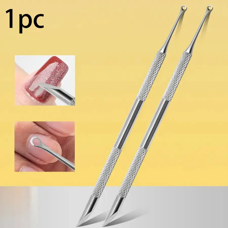 Multi-Functional Nail Care Kit, Professional Stainless Manicure Cuticle Trimmer + File, Durable & Easy to Clean, Ideal for Home & Travel, Perfect Gift