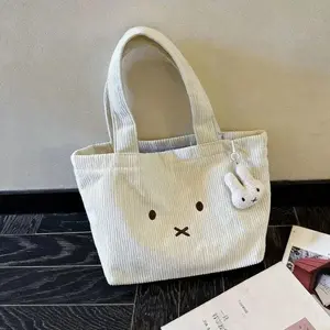 Animation Derivatives Miffy Rabbit Cute Shoulder Bag Handbag Versatile Tote Anime Bag Toy Figures Decoration Girls Birthday Gift