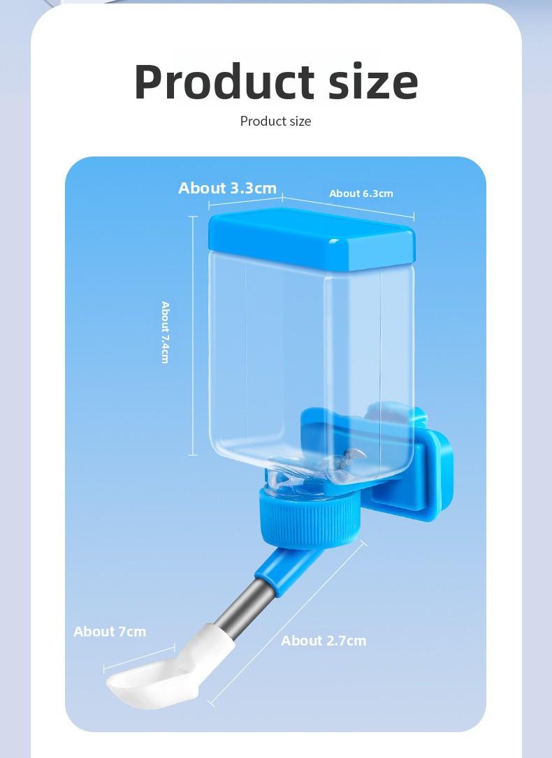 Parrot automatic water dispenser, pigeon water feeder, bird feeder, bird cage accessories, automatic food dispenser, bird drinking bottle, bird drinking equipment