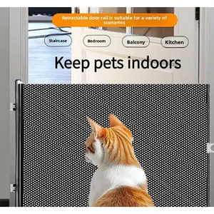 Anti-cat escape gate, freely retractable cat fence, no-drill entrance barrier, anti-jumping partition, cat and dog enclosure wholesale