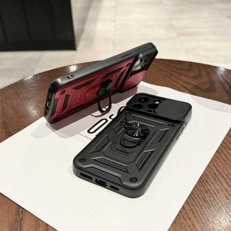 Phone Case For Women Men With Slide Camera Cover And Screen Protector, Rugged Hard Phone Case With Magnetic Stand For iPhone 17 16 15 14 13 12 11 Pro Max Plus Air Samsung Z FLIP Z FOLD 3 4 5 6 7 MOTO RAZR 40 50 60 Ultra