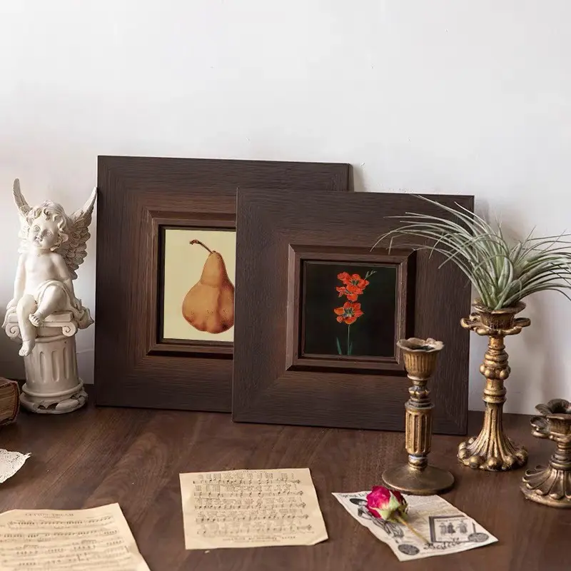 Vintage European Style Resin Picture Frame, Portable Single Frame, Creative Art Frame for Home Decor, Wall Hanging Oil Painting Frame