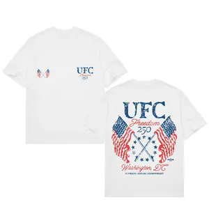 Men's White UFC Freedom 250 Flags T-Shirt, UFC White House Tee, UFC Freedom 250 Shirt, UFC Champions Shirt, UFC Merch, streetwear, tiktok shop deals, summer outfits, guys gifts, summer clothes, gifts for him, graphic tee, men's shirts, t shirt, clothes fo