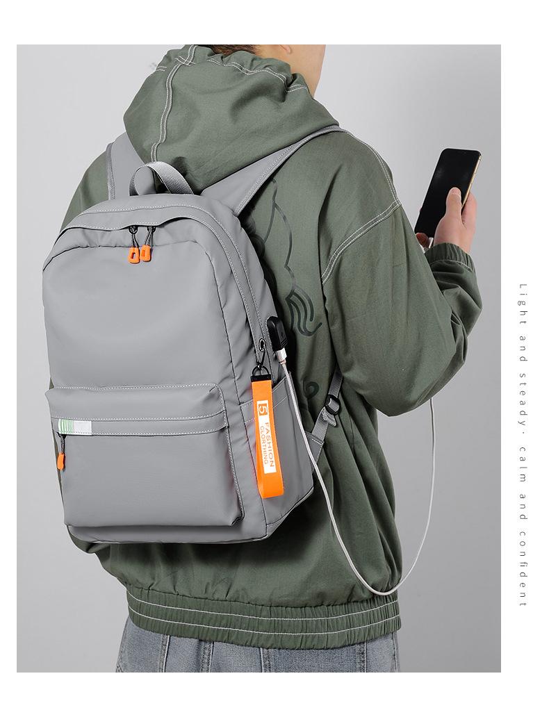 2026 New Student Backpack College Style Large Capacity Simple Casual Laptop Bag Multifunctional Lightweight Versatile Travel Backpack