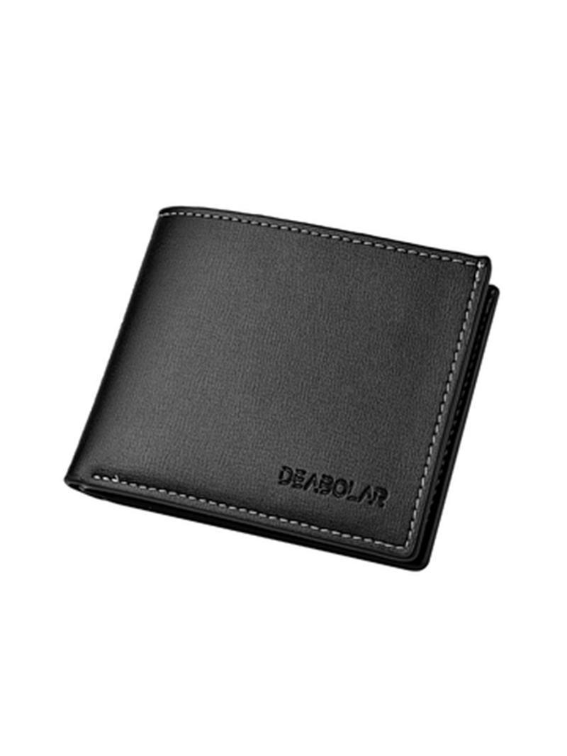 Men's Business Fashion Bifold Wallet, Simple Style Plain Color Wallet, Casual Trendy Wallet for Work & Daily Use