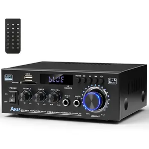 Stereo Audio Amplifier 2025 Upgraded AK45  Receiver for  Stereo, 400W 2    5.0 Power Amplifier System with FM Radio, USB, SD Card, and Remote Control