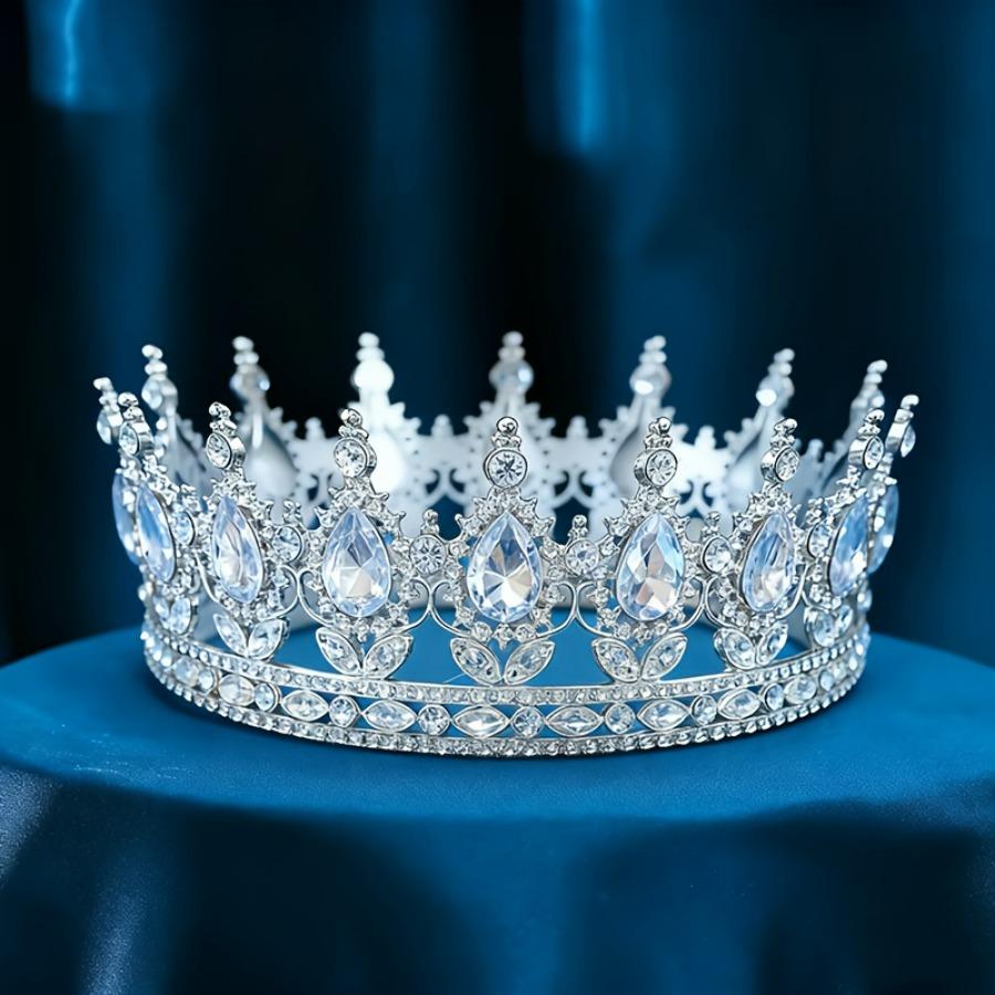 Exquisite Crystal Bridal Crown Headpiece Elegant Luxury Design For Weddings Birthdays And Formal Events Versatile Decor For Women And Cake Ornaments