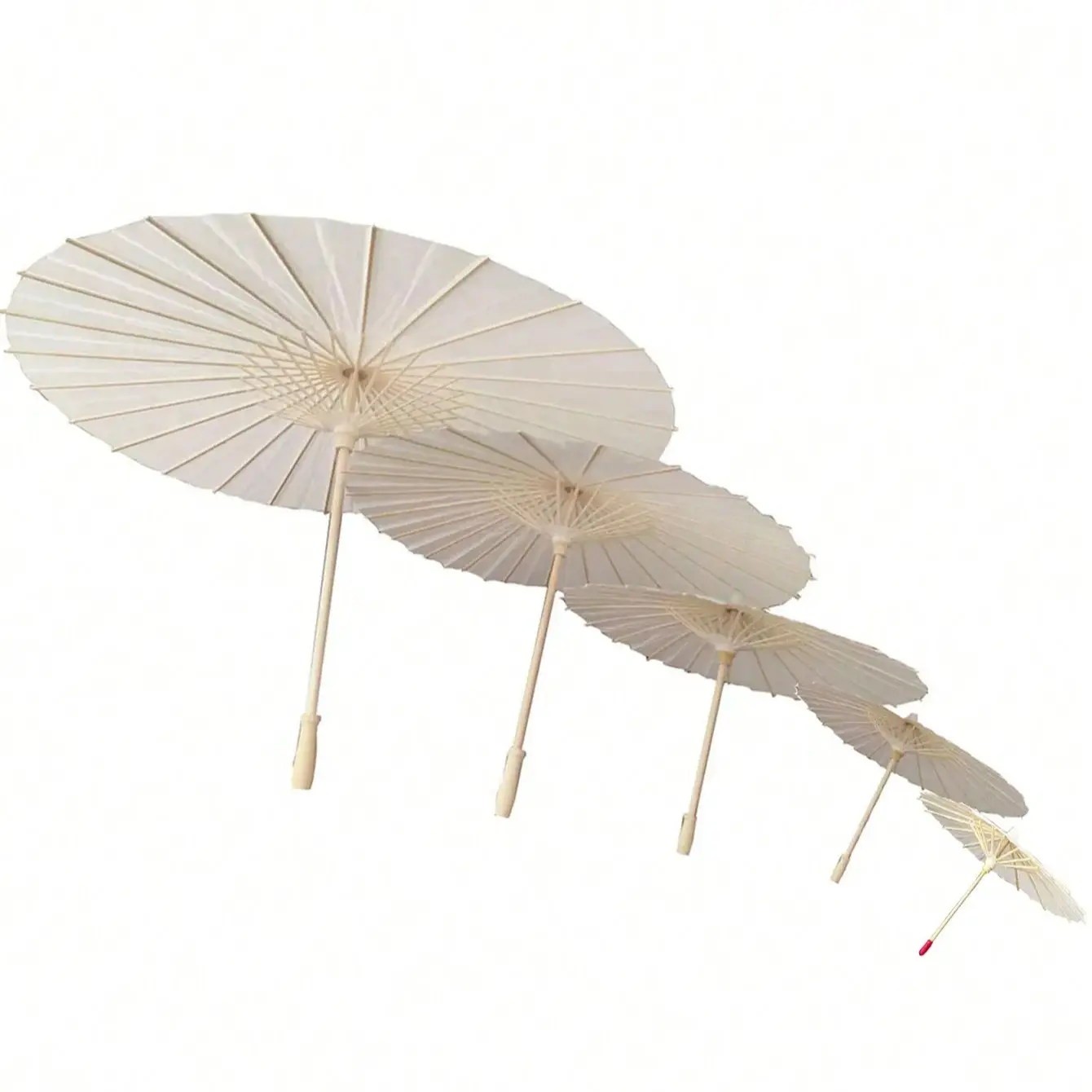 1 Piece Elegant Paper Umbrella, DIY Blank Paper Umbrella, Hand-Painted Umbrella, Home Decor, Wedding Decor, DIY Painting