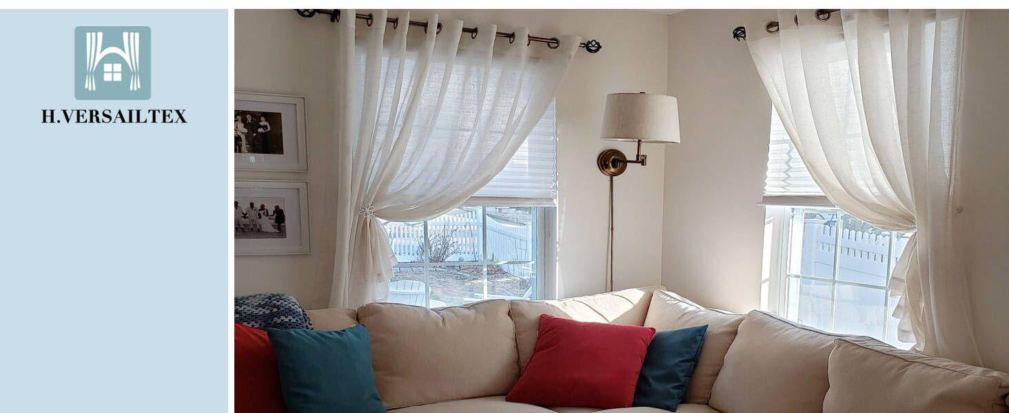 H.VERSAILTEX Blackout Curtain 2 Panels for Bedroom Thermal Insulated Room Darkening Curtains for Living Room Energy Saving Curtains for Patio Door Grommet Top