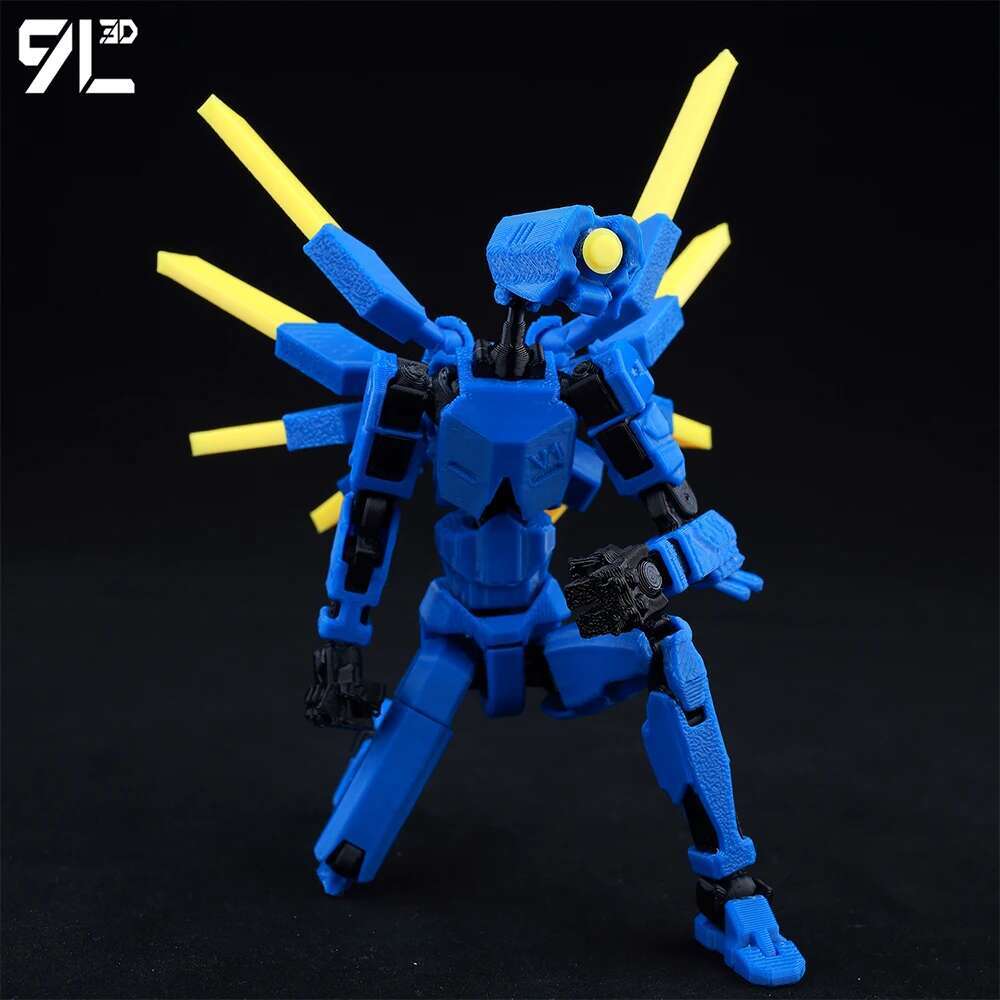 Lucky13 Dummy13 Ultrakill V1 Series Anime Characters-3D Printed Multi-Jointed Deformable Body Posing Model Multi-color Toys Gift