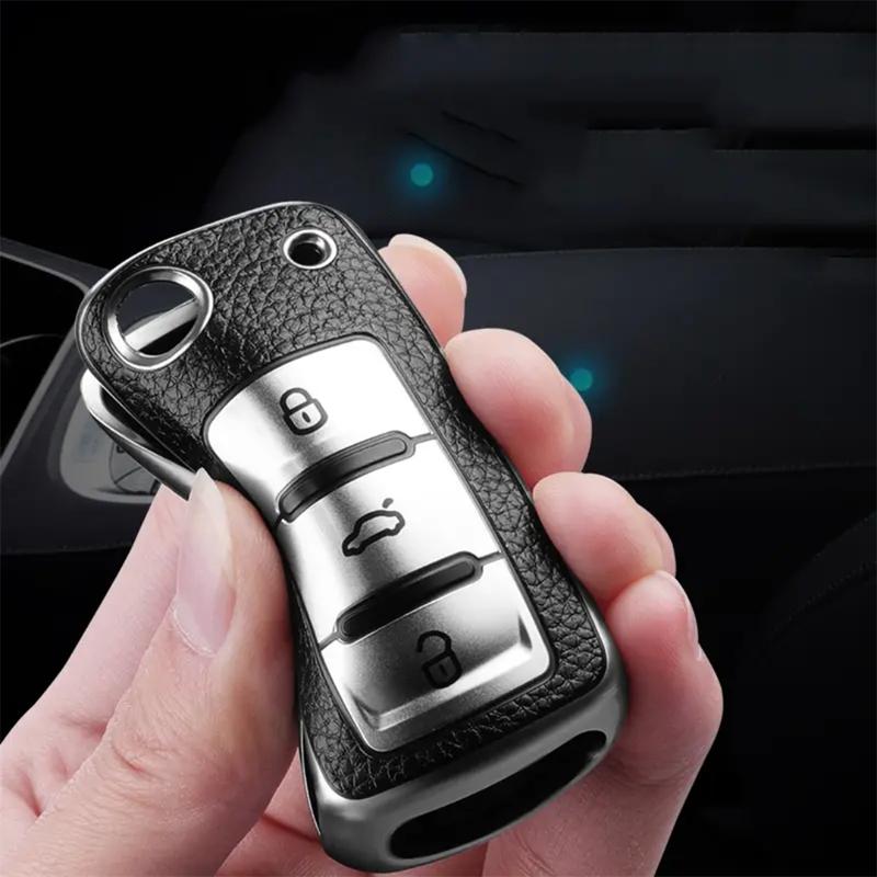 For Volkswagen for Vw Model Car Keycase, for Protecting for Magotan for Polo for Golf for Passat for Tiguan for Jetta for Lavida for Skoda, Durable Keycase Cover, Key Fob Protector, Car Interior Accessory, Car Key Holder