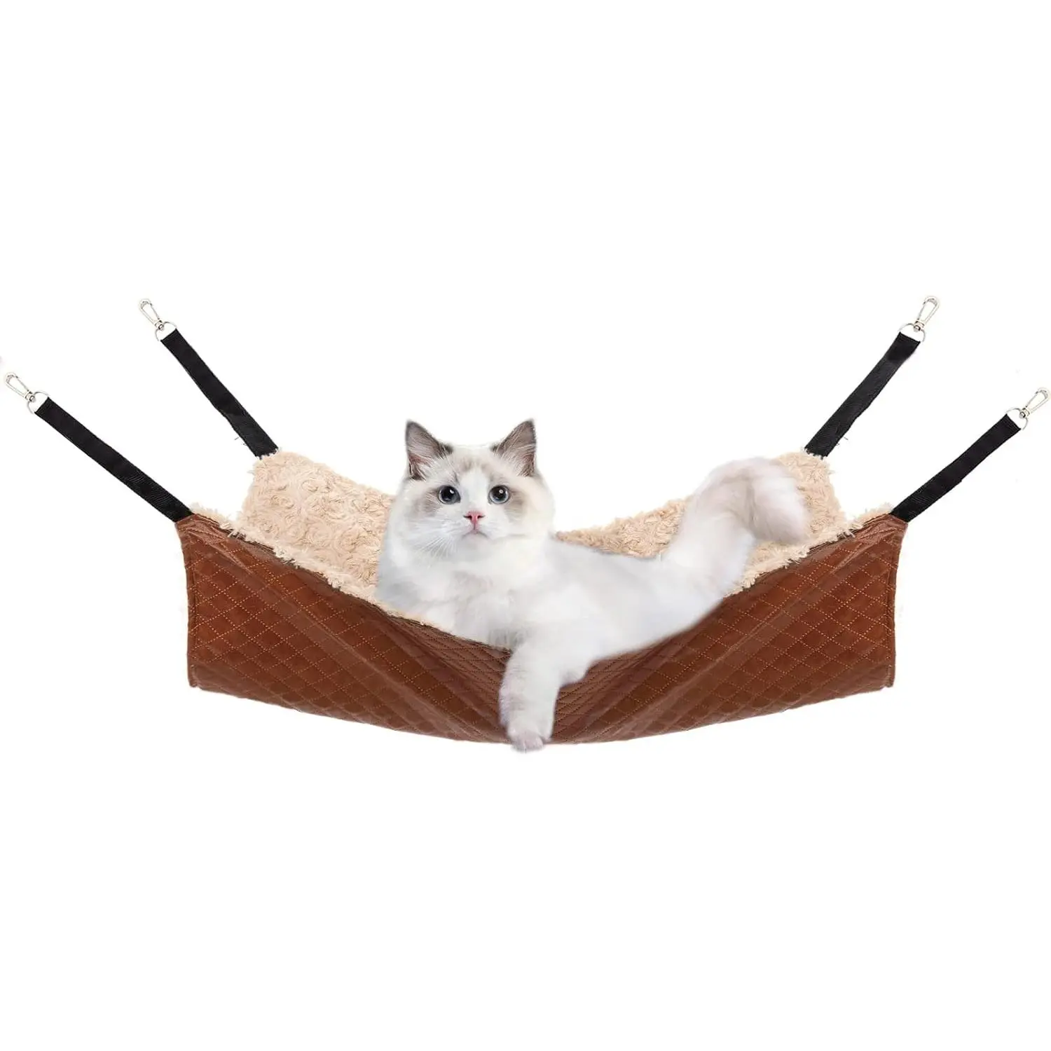 JOYELF  Hammock Bed, Medium Reversible  Cage Hammock  Soft  Bed for Kitten Ferret Puppy or Small