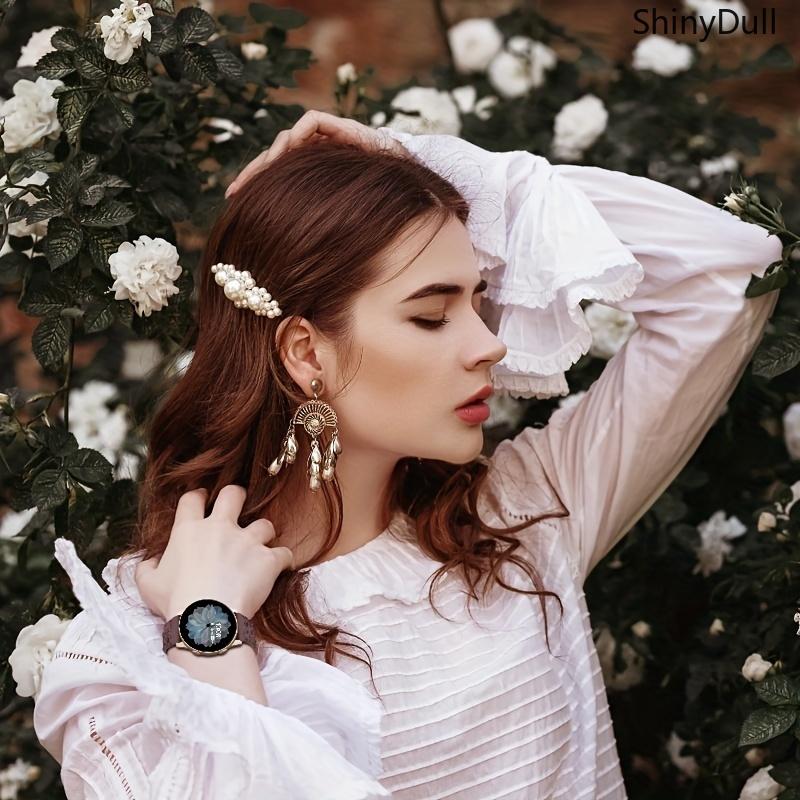 4-Pack Floral Engraved Watch Bands Apple Watch Bands – Sport Strap 38–49mm (Series 1–11, SE, Ultra / Ultra 2)Comfortable & Stylish for Women