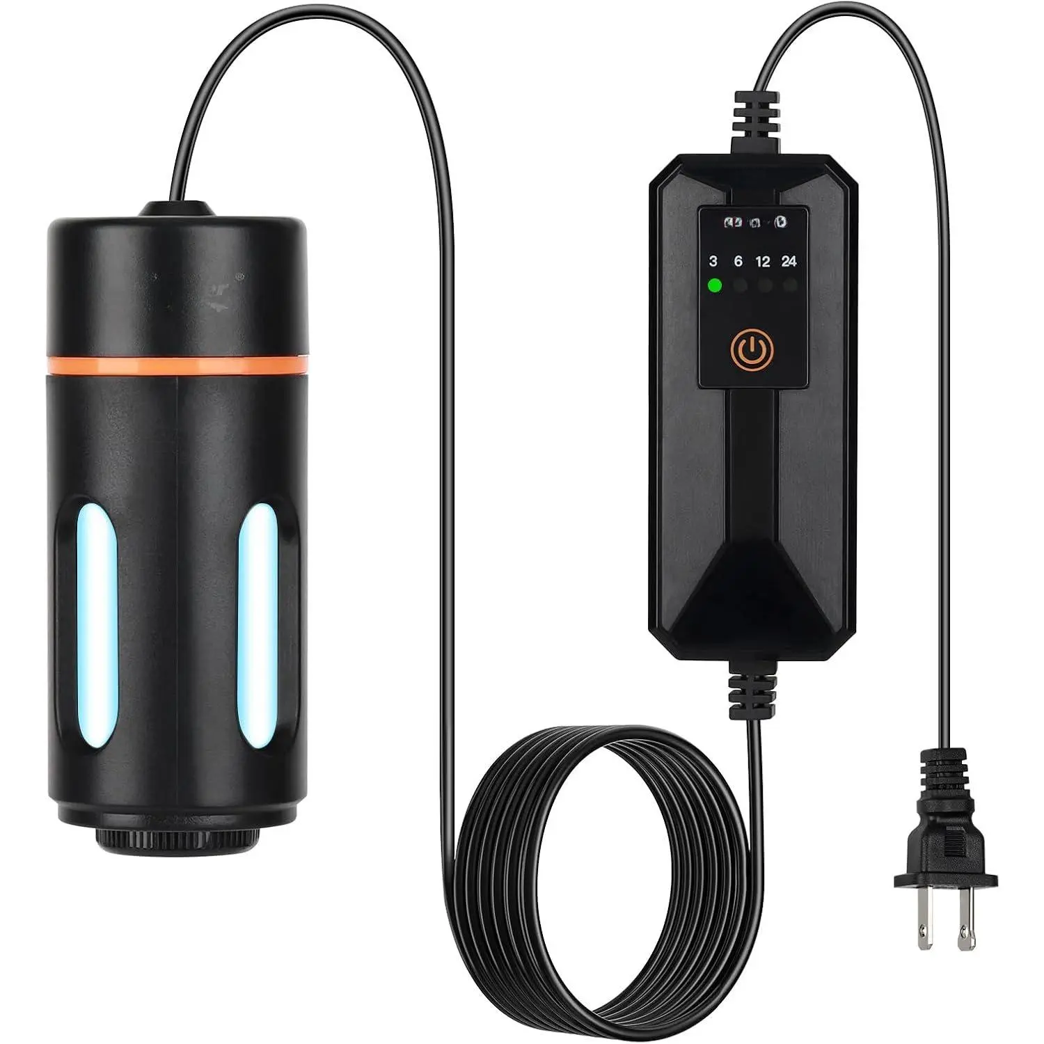Aquarium U-V Light with Timer, 360° Protective Shield Clean Light for Green Water and Algae Clean, Mini Algae Control Lamp for Freshwater and Saltwater  ( for 5-25 Gallon)