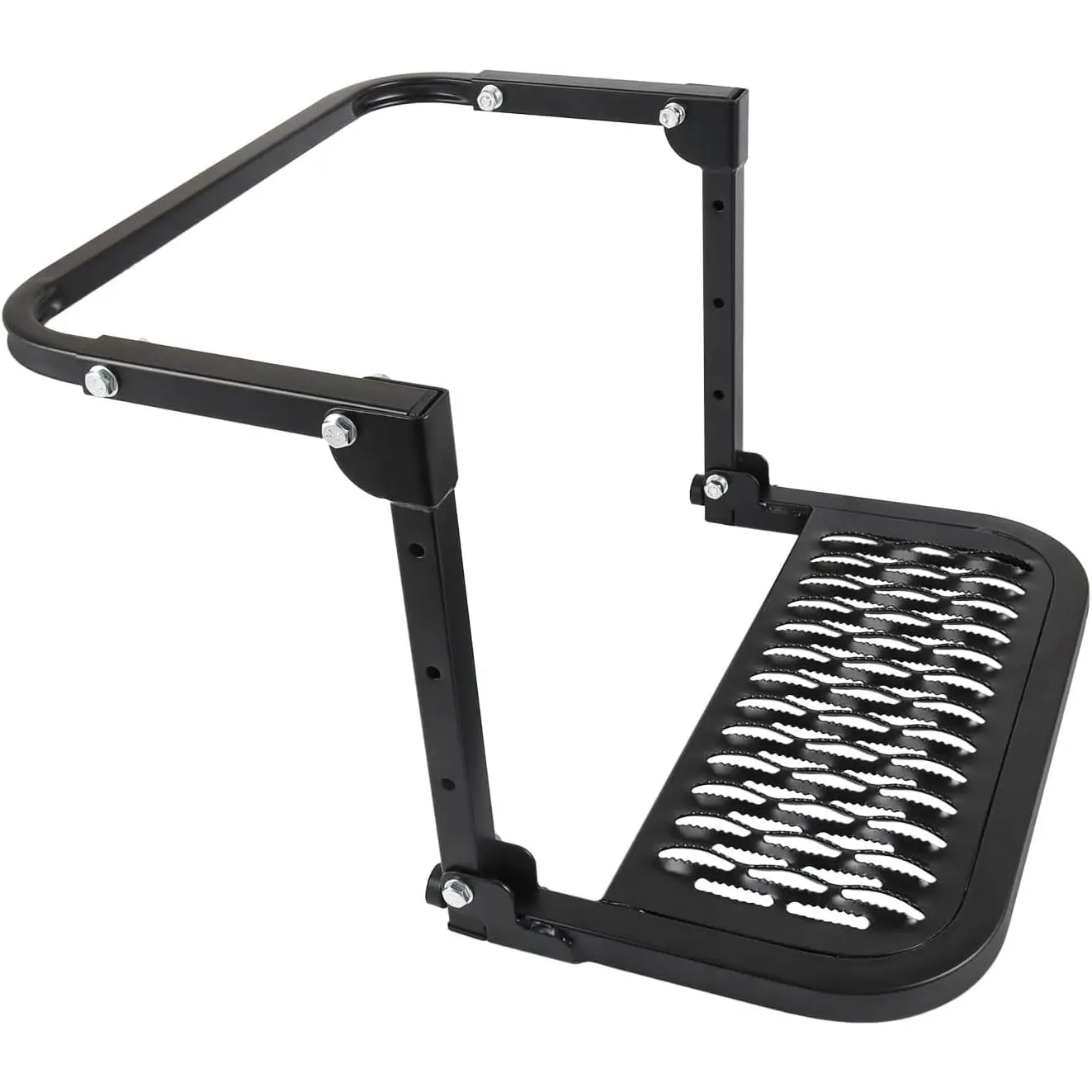 Foldable Steel Tire Step for Trucks/SUVs, 350 Lbs Load Capacity, Non-Slip Heavy-Duty Construction, Fits 10-14" Sizes, Adjustable Design, Easy Setup, Tire Protection for Safe Roof Access