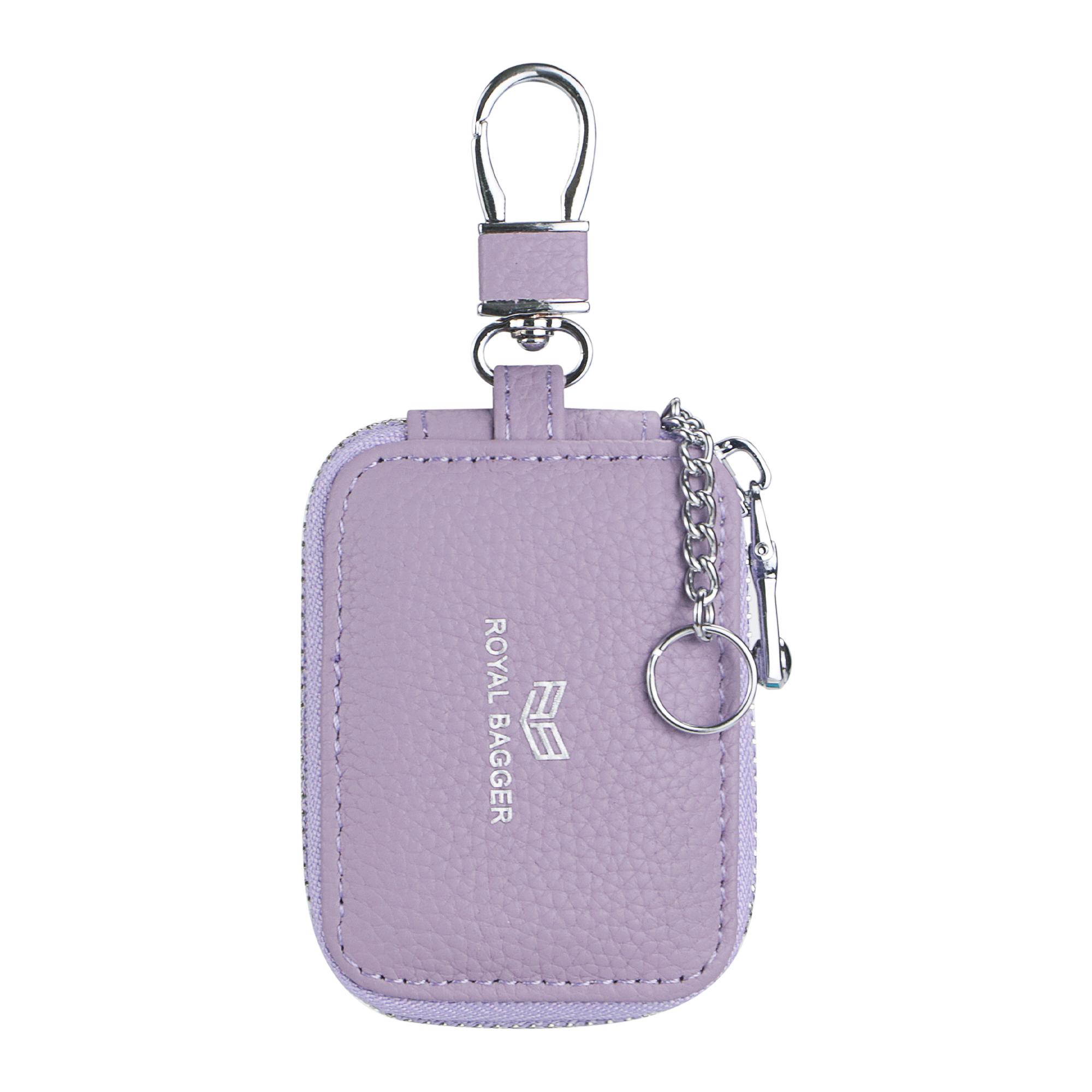 Royal Bagger Mini Earphone Bag Genuine Leather Zipper Key Wallet with Keychain, Portable Headphone Case for Men & Women 3901 Royal Bagger Mini Earphone Bag Genuine Leather Zipper Key Wallet with Keychain, Portable Headphone Case for Men & Women 3901