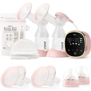 Electric Breast Pump 8782, Portable Hospital-Grade Double Pump with 4 Modes & 9 Levels, Anti-Backflow, Rechargeable Quiet Breastfeeding Pump for Efficient Comfortable Use at Home, Work or Travel