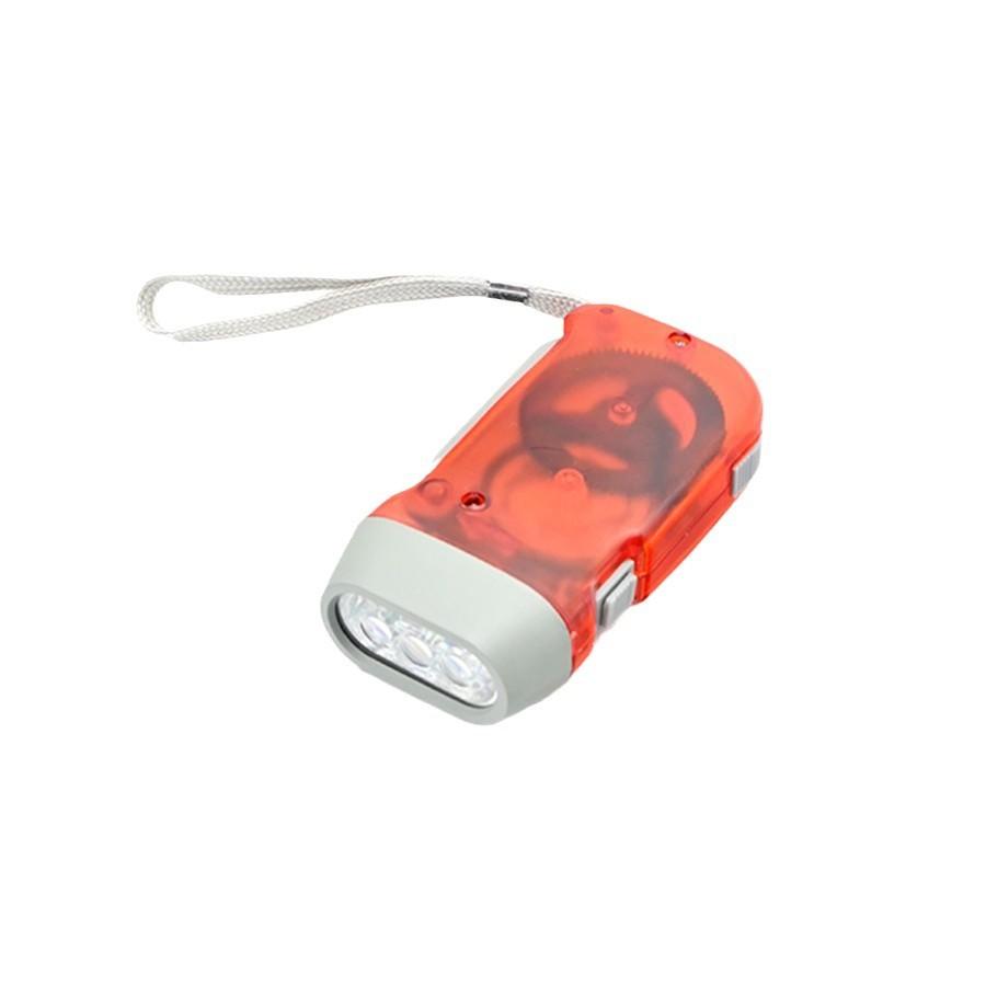 Outdoor hand-operated automatic power-generating emergency flashlight LED 3-light manual ultra-bright convenient mini flashlight