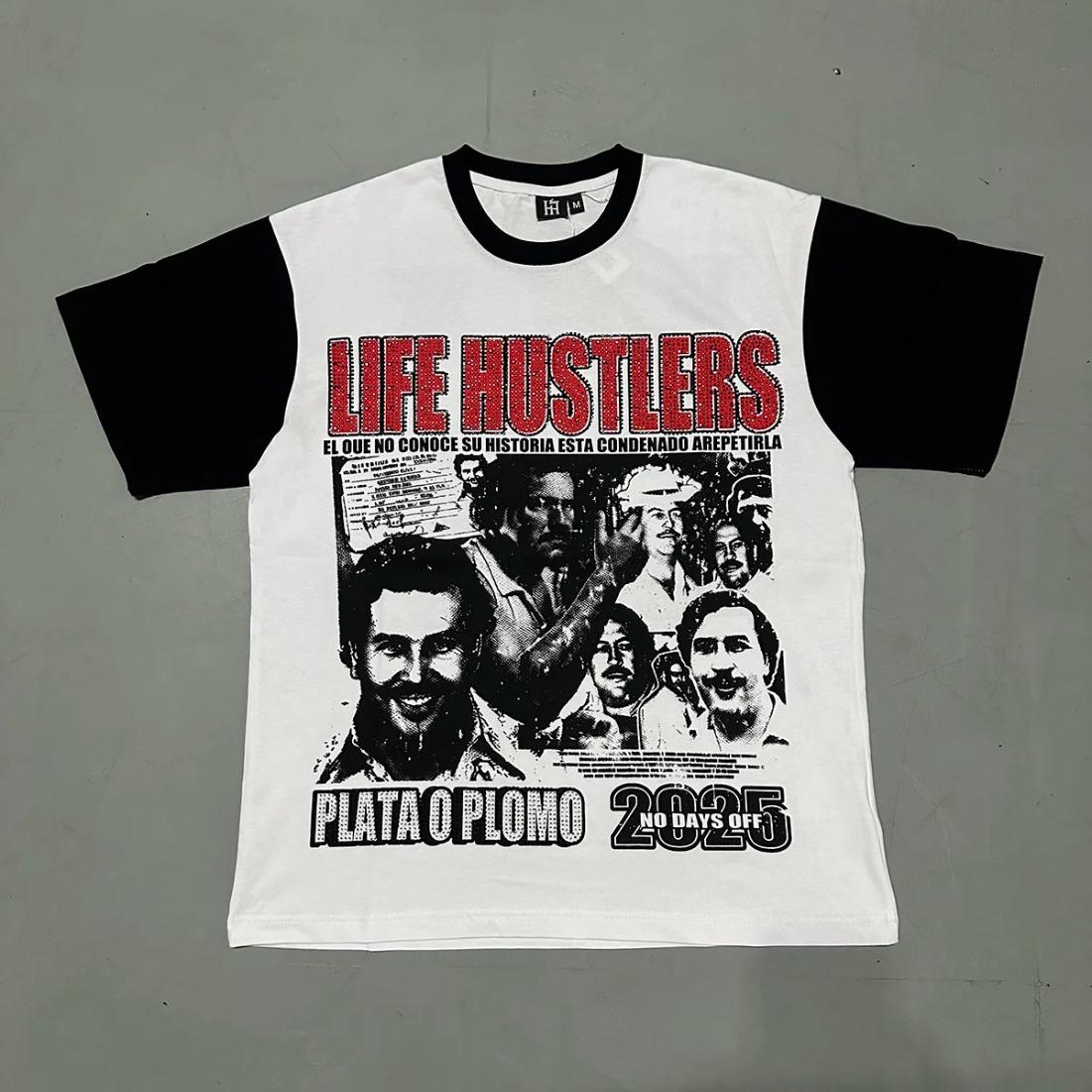 Masked Angel Shooting Arrows Diamond Cotton Short Sleeve T-shirts for Men and Women Crew Neck Loose Summer T-shirt Oversized Tees Streetwear Graphic Tee Trendy Casual Unisex Hip Hop Cool Fashion Summer Style Edgy Urban Vibes