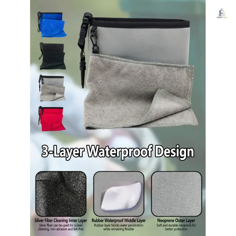 Portable Golf Club Cleaning Bag |   Lightweight Golf Ball Washer Pouch |   Waterproof Carry Accessory for Golf Course Practice, Outdoor Sports & Golfer Daily Use