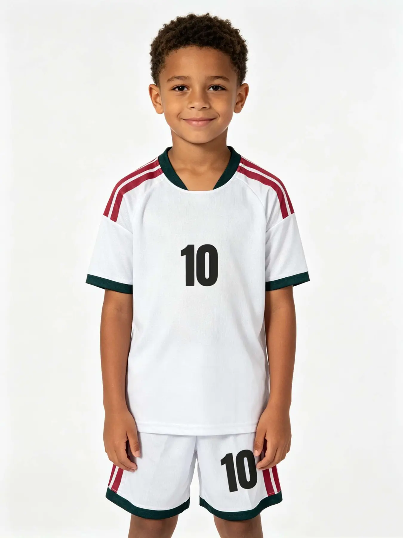 Unisex Sports Set for Kids, Youth Soccer Training, School & Outdoor Activities, Quick-Dry Breathable T-Shirt & Shorts