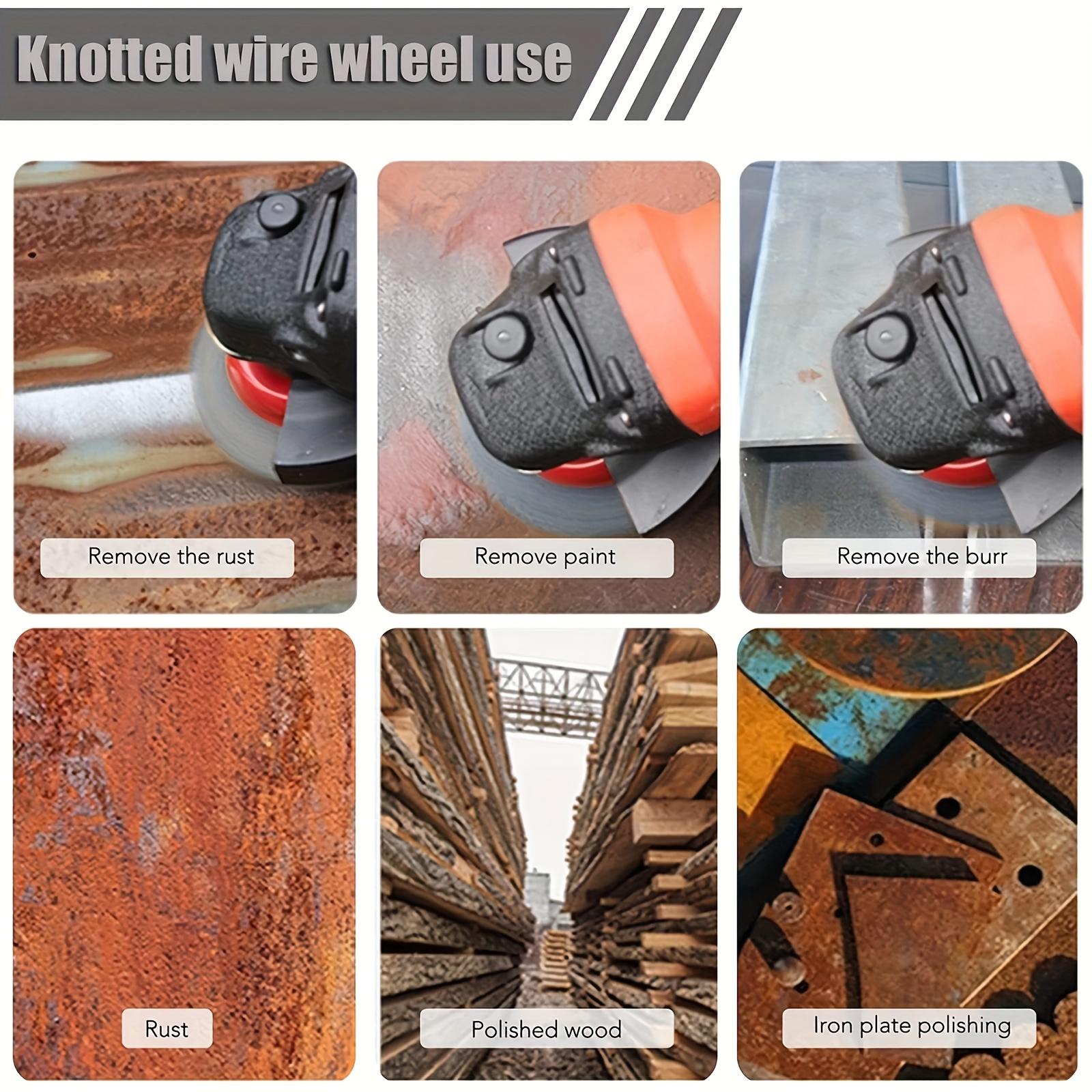 4" Wire Wheel Cup Brush Kit for Grinders, Stainless Steel Heavy-Duty, Metal Cleaning, Rust & Paint Removal, Surface Prep, Polishing, Grinding, Professional & DIY Use, Ideal Gift for Mechanics, Craftsmen, Workshop, Car, Tools, Industrial, DIY Projects