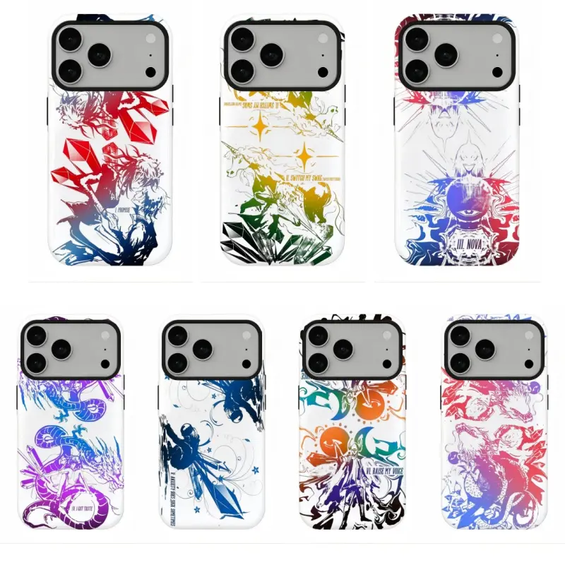 S-Slayer Avante Nova Shiny Smartphone Case - Aesthetic Shockproof S-Slayer Merch Cover, Compatible with iPhone 17 Pro Max,16-11 & Samsung S26-S21, Handheld Cloth-Infused Rapper Gift Accessory