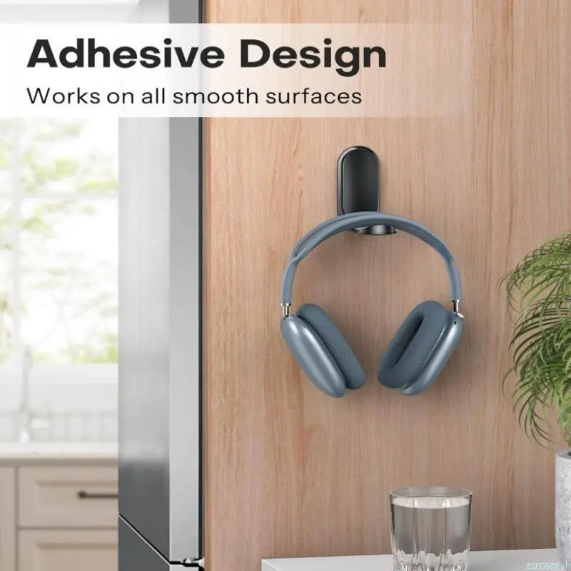 No Drill Under Desk Headphone Hanger, Creative Adhesive Gaming Headset Holder Rack, Space-Saving Over-Ear Headset Storage Bracket for Gaming & Office Desktop daily casual matching match Halloween Natural Lip Balm Set business wear
