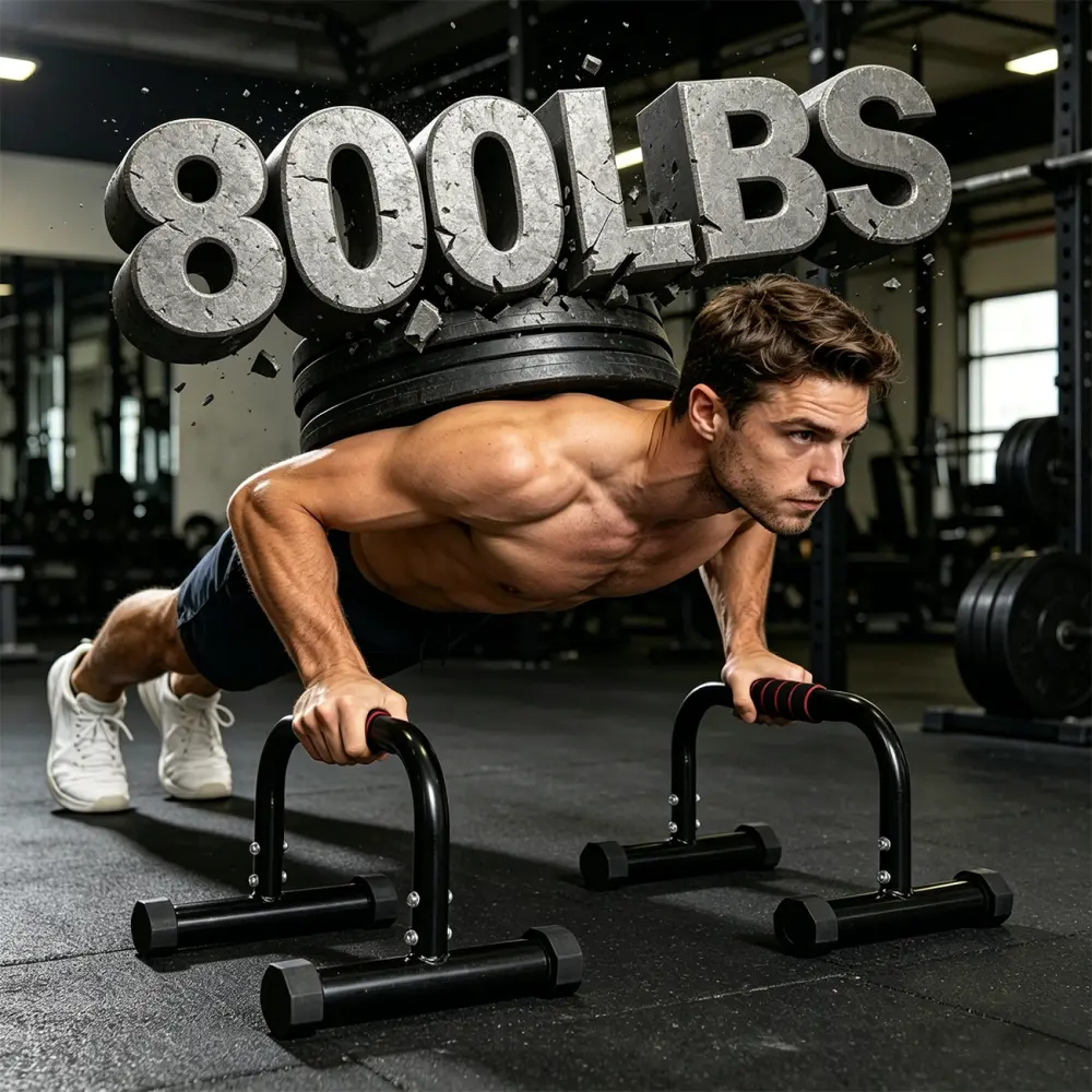 12" Parallettes Bars for Home Workout, Push Up Bars & Calisthenics Equipment with Foam Grip Handles, Non-Slip Handstand Bars for L-Sit Training, Gymnastics, Strength Training, Bodyweight Exercise, Fitness Training, Yoga Balance & Home Gym