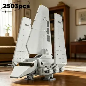 2503 Pieces Empire Shuttle Spacecraft Brick Model Kit, Boy's Toy Gift, DIY Building Blocks, Collectible Display Piece