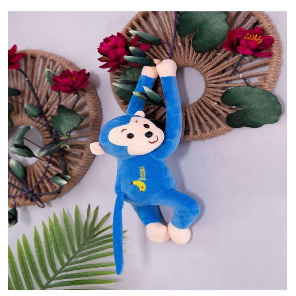 45cm Cute Long Arm Monkey Plush Toy 5 Color Anti-Collision Banana Can Tie Curtains With Monkey Doll  Decoration Christmas