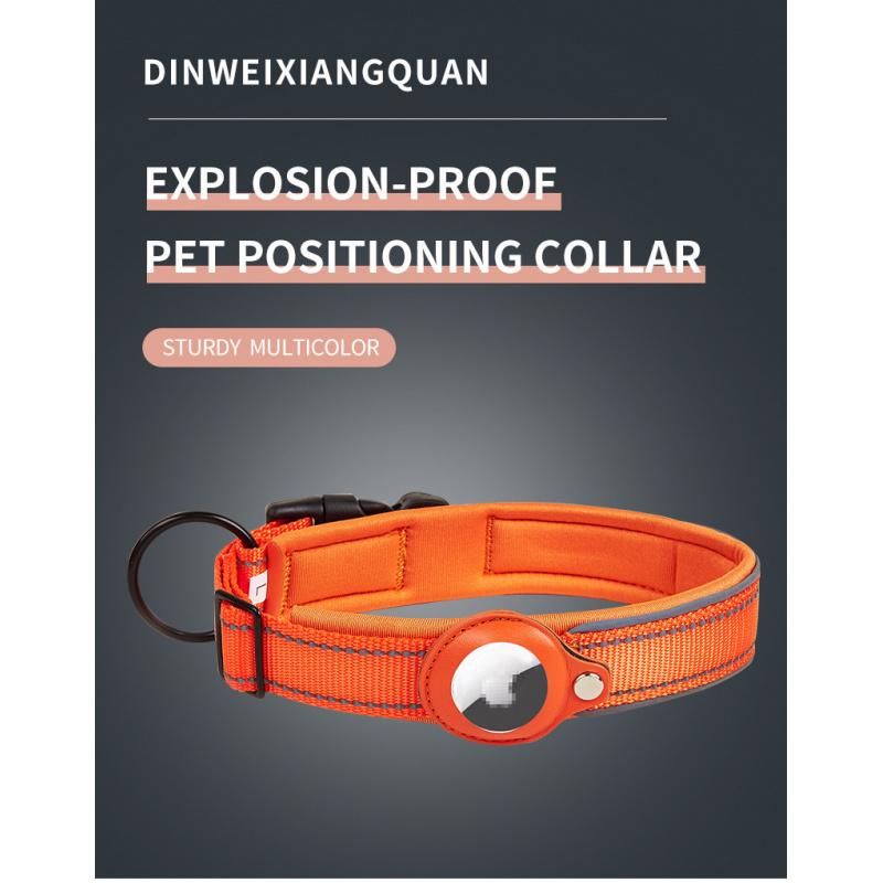 Dog GPS Tracking Collar for Medium & Large Dogs - Non-Chafing Anti-Lost Collar with Leash Attachment