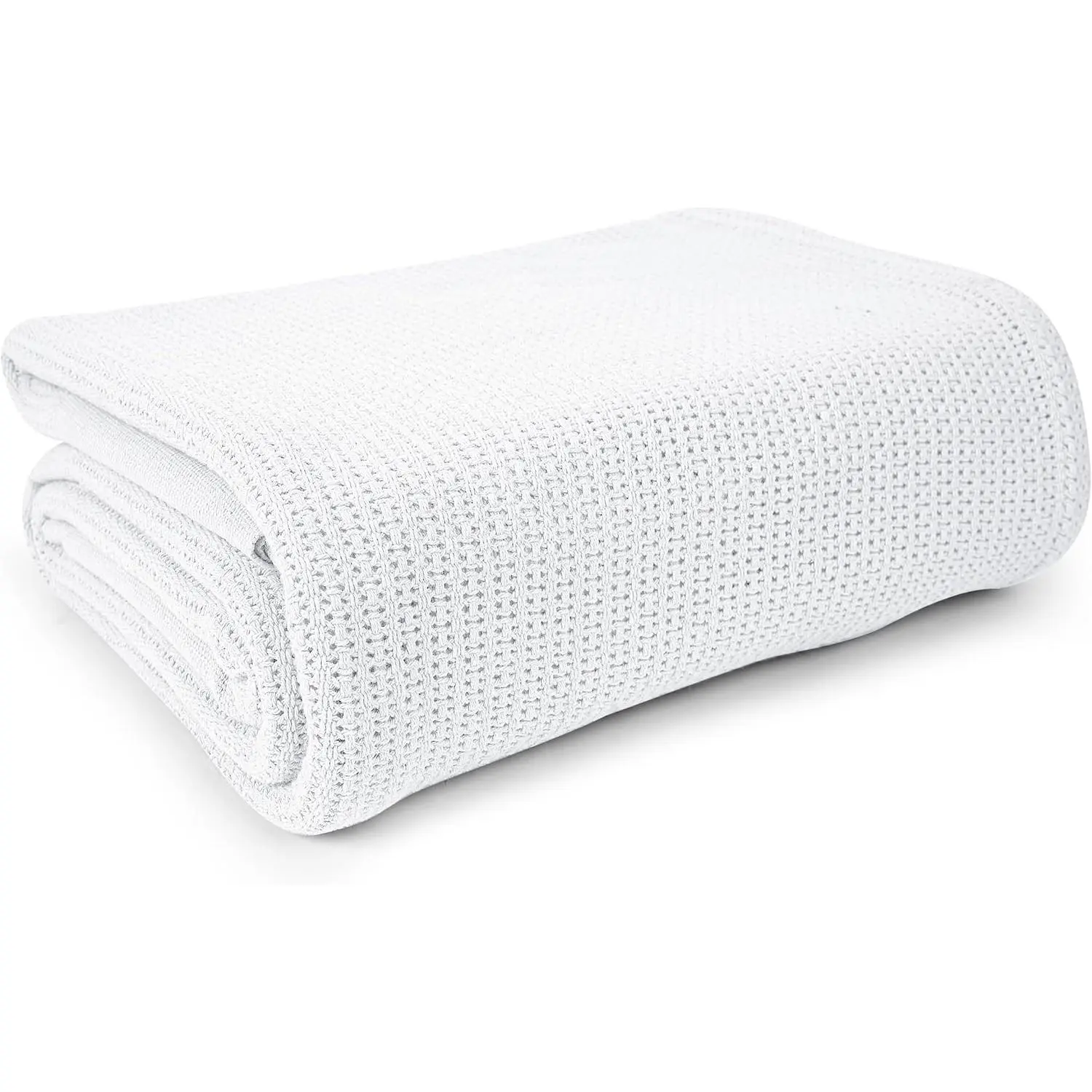 White  Thermal Blanket 66x90 Inch  , Soft and Cozy, Breathable, Open-Cell Weave Design,     Blanket (1-Pack)