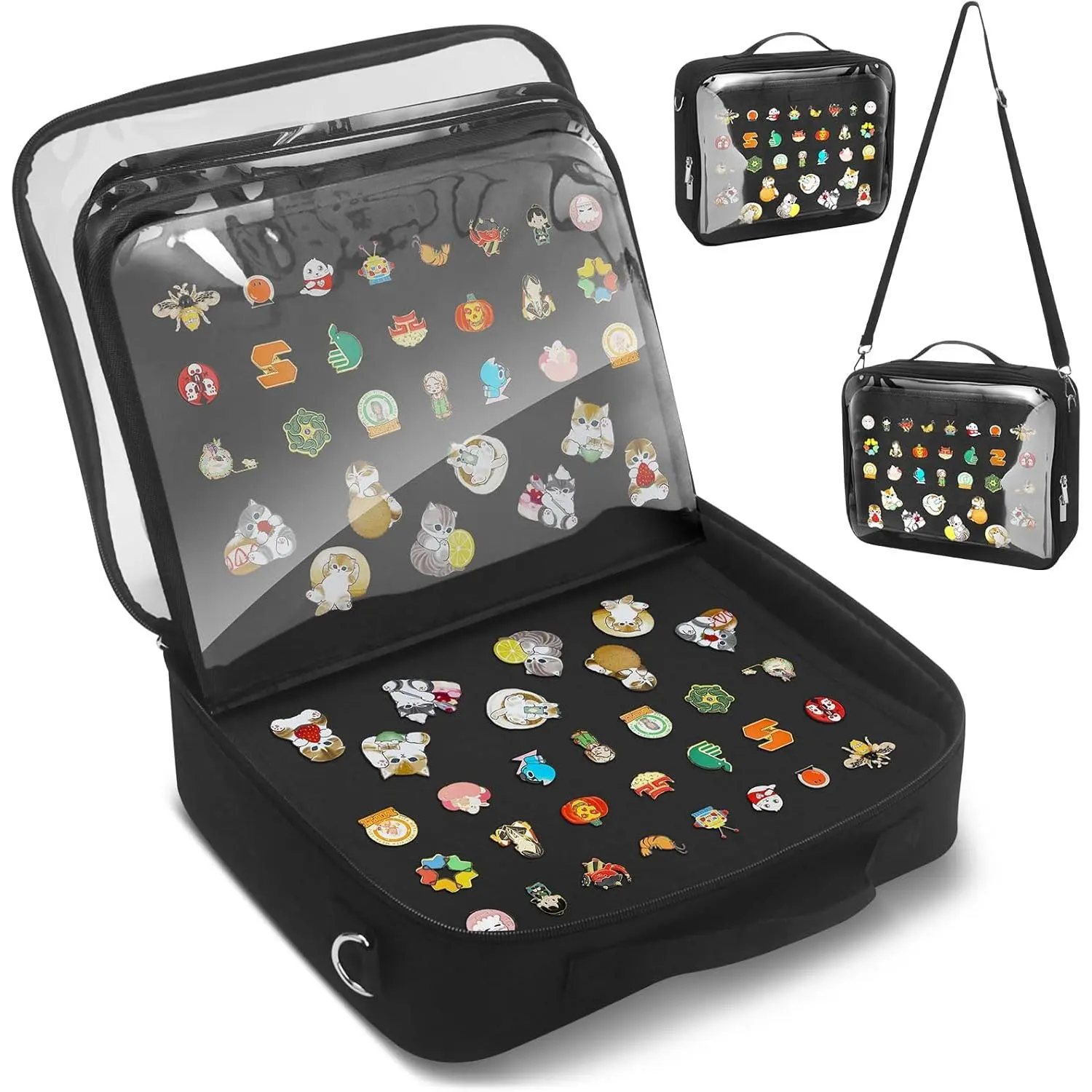 Enamel Pin Display Bag & Pin Trading Book for Collectors - Large Capacity 20 Page Pin Board Case with Removable Pages for Travel & Trading