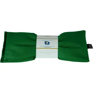 Emerald Green Organic Cotton Eye Pillow for Migraine Stress & Anxiety Relief, Organic Flax Seed Filled, Stress Relief Gifts for Women, Made in USA