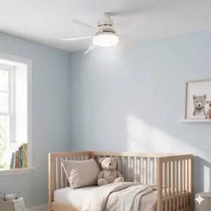 20.5-inch Socket Fan Light with Extension Rod, Screw in Ceiling Fan Lights, E27 Bulb Socket Base, 3 Smart Speeds, Stepless CCT Dimmable (3000K-6500K), Ultra-Quiet, 2 Timers, Remote, for Bedroom Garage Kitchen, Home Lighting