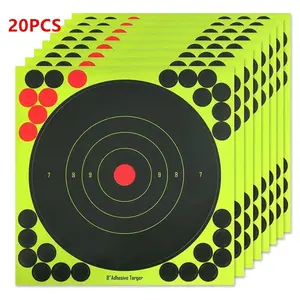 Target Sticker, 20 Counts Self Adhesive Target Sticker, Archery Target Sticker for Party Game Home Gym Decor, Shooting Target Sticker, Sports Day